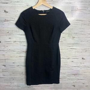 Banana republic black  dress polka dot size 2 petite 2P